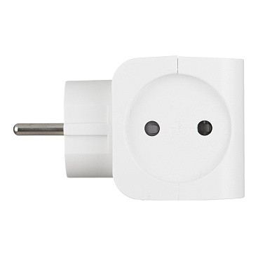 Разветвитель 4 розетки Эра 16 А 220 В 3,5 кВт белый (Б0005103)