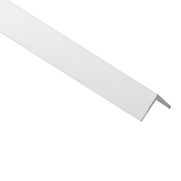 Уголок ПВХ 10х10х2700 мм гладкий белый