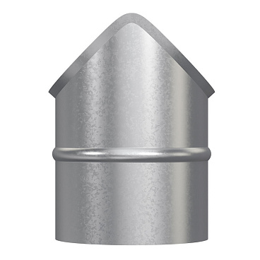 Врезка для круглых воздуховодов d100х100 мм оцинкованная