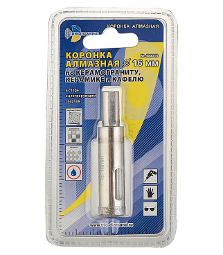 Коронка алмазная Trio-Diamond (400016) по керамограниту d16 мм