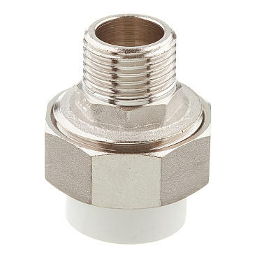 Муфта полипропиленовая Valtec разъемная (американка) 20 мм х 1/2 НР(ш) (VTp.761.0.02004)