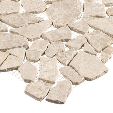 Мозаика Mir Mosaic Natural Paladium бежевая 01 из натурального камня 305х305х7 мм матовая