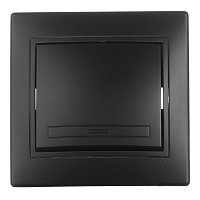 Выключатель Lezard Mira одноклавишный встраиваемый черный бархат (701-4242-100)