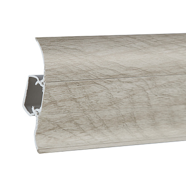 Плинтус ПВХ напольный Winart 58 мм дуб веронский 2500 мм S-профиль с кабель-каналом