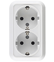 Розетка Makel Siva Ustu накладная белая (45182)