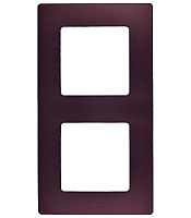 Рамка Legrand Etika двухместная сливовая (672562)