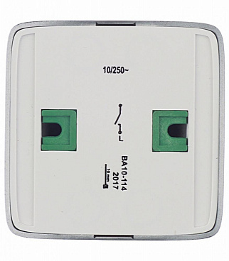 Выключатель Hegel Alfa одноклавишный накладной черный с подсветкой (ВА10-114-08)