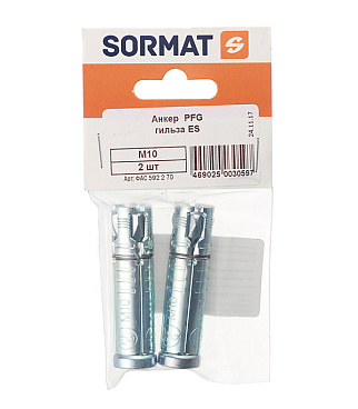 Анкер-гильза Sormat PFG/ ES для бетона 10x60 мм (2 шт.)
