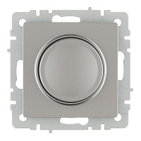 Диммер IEK Brite СС10-1-0-БрС встраиваемый сталь поворотно-нажимной (BR-D20-0600-K46)