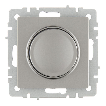 Диммер IEK Brite СС10-1-0-БрС встраиваемый сталь поворотно-нажимной (BR-D20-0600-K46)
