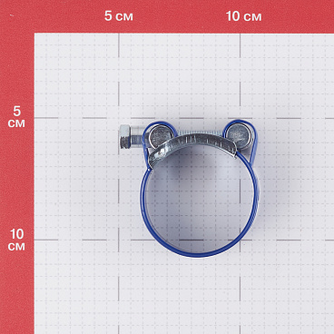 Хомут силовой Hard-Fix 40-43 мм оцинкованная сталь с полимерным покрытием одноболтовый