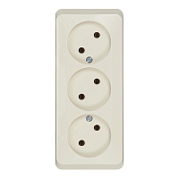 Розетка Systeme Electric Этюд накладная кремовая (PA16-009K)