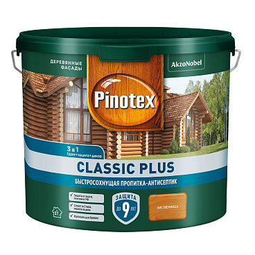 Антисептик Пинотекс/Omnitex Classic Plus 3 в 1 декоративный для дерева лиственница 2,5 л