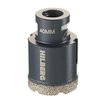 Коронка алмазная по керамограниту 40 мм Hilberg Super Hard (HH640)