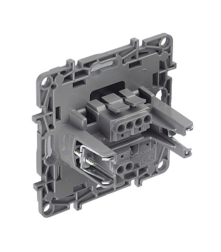 Переключатель Legrand Etika одноклавишный встраиваемый алюминий (672405)