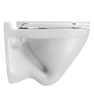 Унитаз подвесной Sanita Luxe Аттика с сиденьем дюропласт микролифт (WC.WH/Attica/DM/WHT.G/S1)