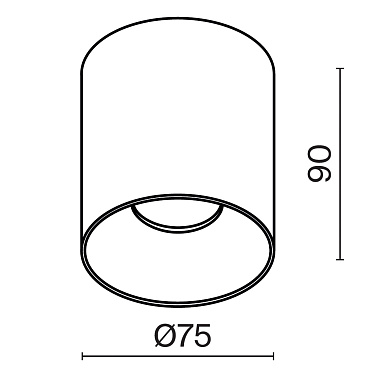 Потолочный светильник Technical C064CL-12W3K-RD-WB