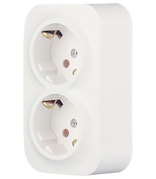 Розетка Legrand Quteo накладная белая (782233)