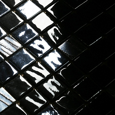 Мозаика Lavelly Smalta черный микс стеклянная 311х311х4,9 мм глянцевая