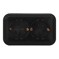 Розетка Svet накладная черная (0215-00511)