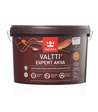 Антисептик Tikkurila/Tikkivala Valtti Expert Akva декоративный для дерева орегон 9 л