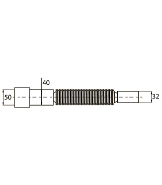 Гибкое соединение для сифона Wirquin d32х40/50 мм (30719207)