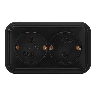 Розетка Svet накладная черная (0215-00511)