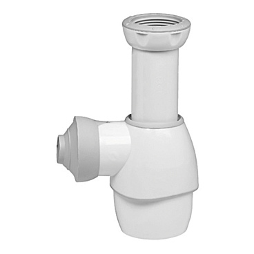 Сифон для раковины Wirquin Pro 1 1/4-1 1/2х32 мм без выпуска с соединением 32/40 мм (30987063)