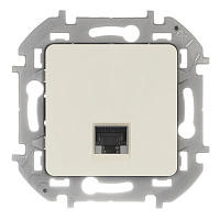 Розетка компьютерная Legrand Inspiria встраиваемая слоновая кость RJ45 (673826)