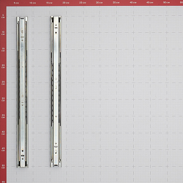 Направляющие шариковые 450 мм полного выдвижения (1 комплект)