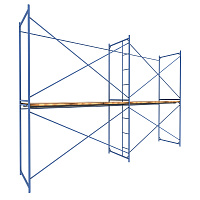 Леса строительные 6х4 м каркас сталь рабочая высота 4 м 24 кв.м