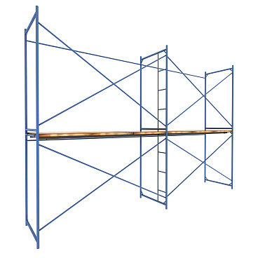 Леса строительные 6х4 м каркас сталь рабочая высота 4 м 24 кв.м