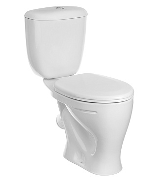 Унитаз-компакт Santeri Воротынский с косым выпуском с сиденьем пластик белый (1.P401.7.S00.00B.F)