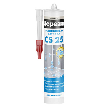 Герметик силиконовый затирка Церезит CS 25 № 40 жасмин 280 мл