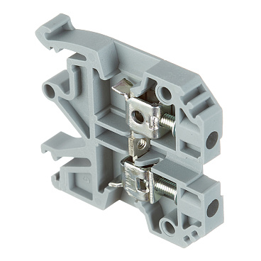 Колодка клеммная винтовая Navigator 4 кв.мм серая (10 шт.) (612096)