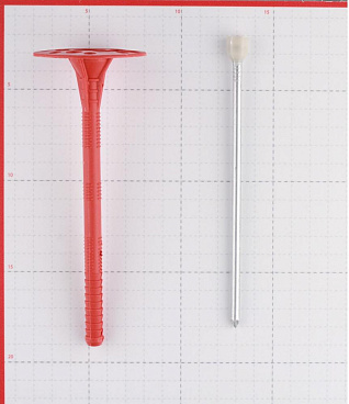 Дюбель для теплоизоляции Tech-Krep 10х160 мм металлический гвоздь с термоголовкой (250 шт.)