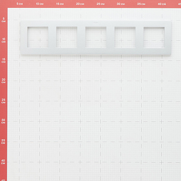 Рамка Simon 24 Harmonie пятиместная алюминий (2400650-033)