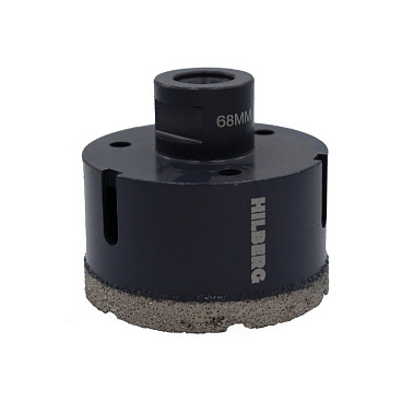 Коронка алмазная Hilberg Super Hard (HH668) по керамограниту 68 мм