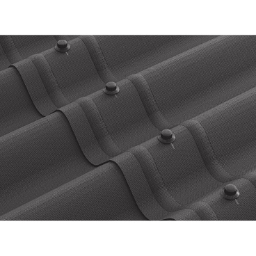 Лист волнистый Ондулин Smart серый 1,95х0,95 м 3 мм