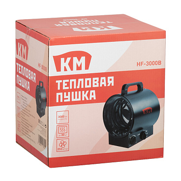 Пушка тепловая электрическая 3 кВт КМ HF3000B прямого нагрева