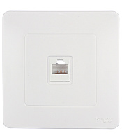 Розетка компьютерная Systeme Electric Blanca встраиваемая белая RJ45 (BLNIS045001)