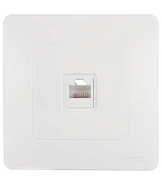 Розетка компьютерная Systeme Electric Blanca встраиваемая белая RJ45 (BLNIS045001)