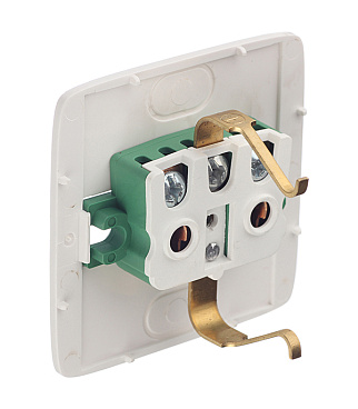 Розетка Hegel Alfa накладная слоновая кость со шторками (РА16-114-01)