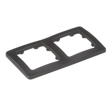 Рамка Hegel Master двухместная черная (Р402-08)