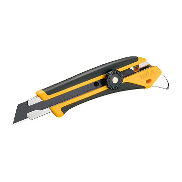 Нож строительный Olfa 18 мм с сегментированным лезвием двухкомпонентный корпус с трещоточным фиксатором