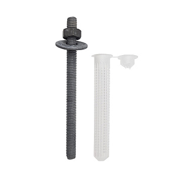 Комплект установки для химического анкера шпилька 10х110 мм гильза 16х85 мм Hard-Fix (2 шт.)