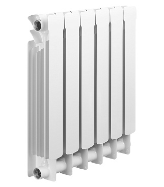 Радиатор биметаллический Rifar Base 500 мм 6 секций 1" боковое подключение белый