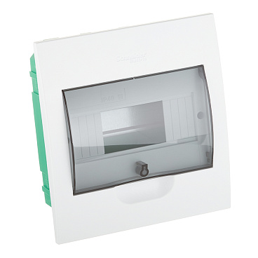 Щит распределительный встраиваемый Systeme Electric City9 пластиковый IP40 222х208х92 мм 8 модулей прозрачная дверь