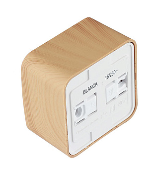 Розетка Systeme Electric Blanca накладная ясень со шторками (BLNRA011115)