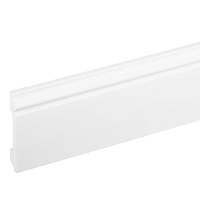 Плинтус экополимер Солид 80х12х2000 мм белый (1 UHD 01/80)